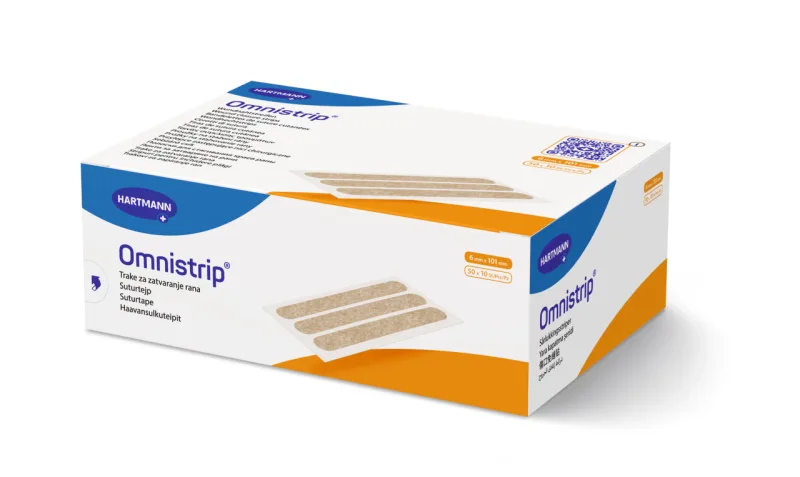 Hartmann Omnistrip Plasture hipoalergenic pentru suturi 6 mm x 101 mm 10 bucati/plic x 50 — preț și oferte