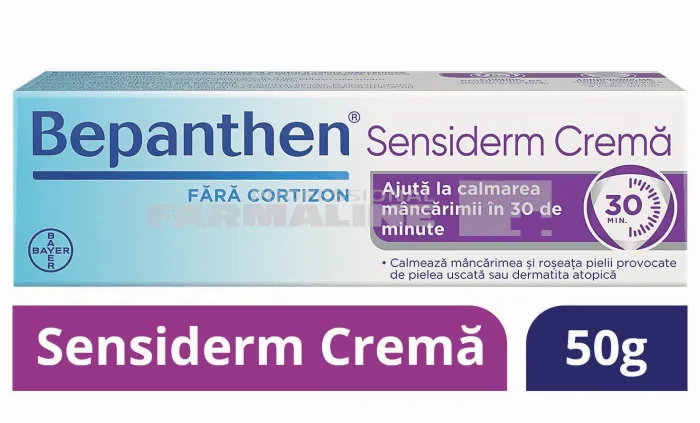 Bepanthen Sensiderm Crema 50 gr - calmeaza mancarimea si roseata pielii provocate de iritatii — preț și oferte