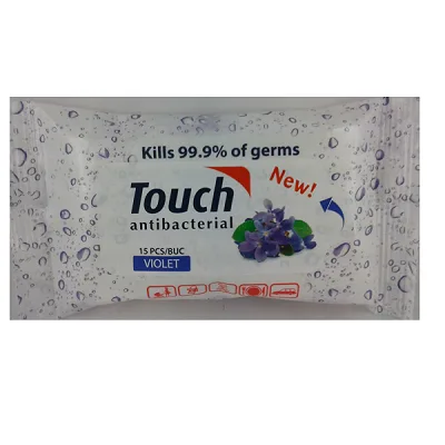 Touch Violet Servetele umede antibacteriene 15 bucati — preț și oferte