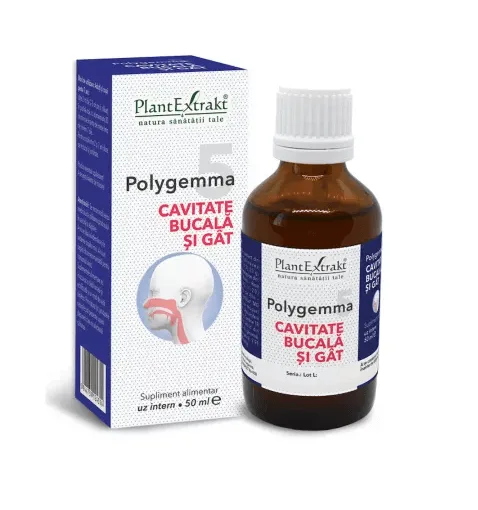 Polygemma 5 - Cavitate bucala si gat 50 ml PLANTEXTRAKT — preț și oferte