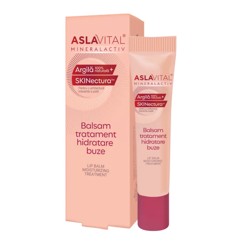 Balsam de buze hidratant Mineralactiv, 15 ml, Aslavital FARMEC — preț și oferte