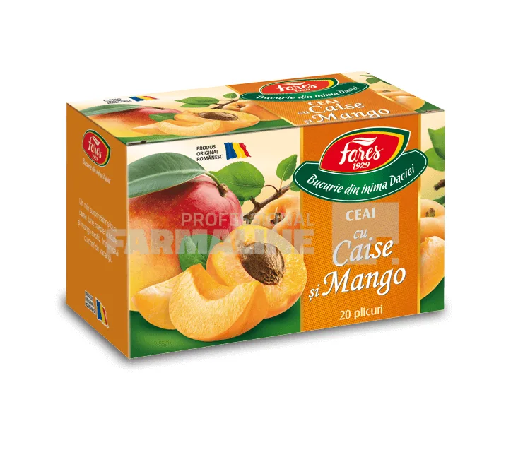 Fares Ceai Caise și Mango 20 plicuri — preț și oferte
