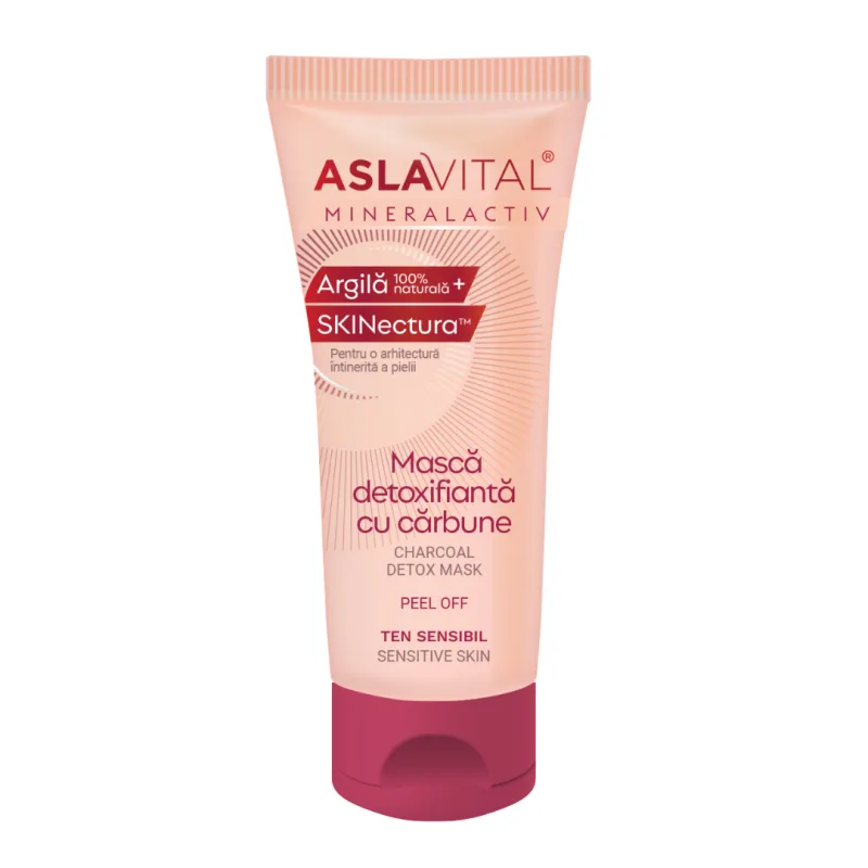 Masca detoxifianta cu carbune Mineralactiv, 100 ml, Aslavital FARMEC — preț și oferte