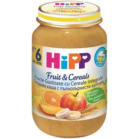 HIPP Fructe & Cereale Fructe gustoase cu cereale integrale 6+ luni 190 g — preț și oferte