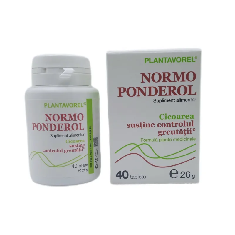 Normoponderol, 40 comprimate, Plantavorel — preț și oferte
