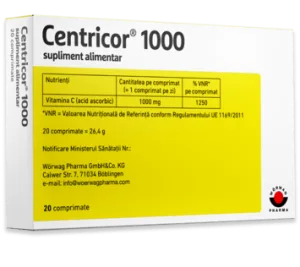 Centricor 1000 mg 20 comprimate