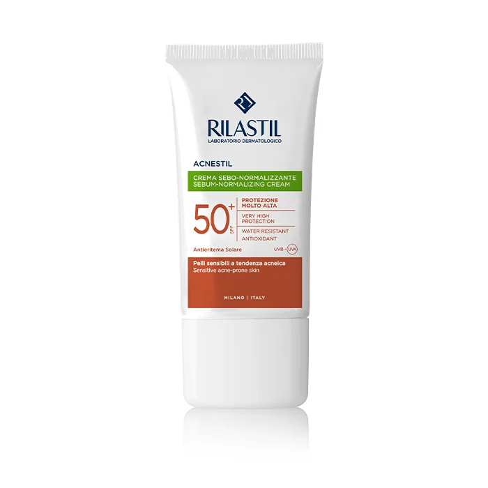 Crema seboregulatoare Acnestil cu SPF 50+ Sun System, 40ml, Rilastil — preț și oferte