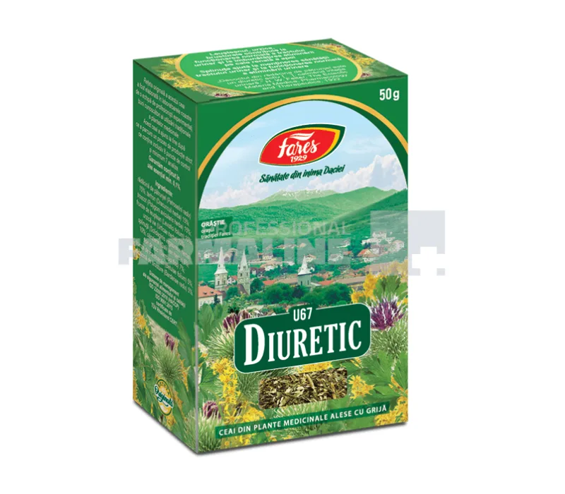 Fares Ceai Diuretic 50 g — preț și oferte