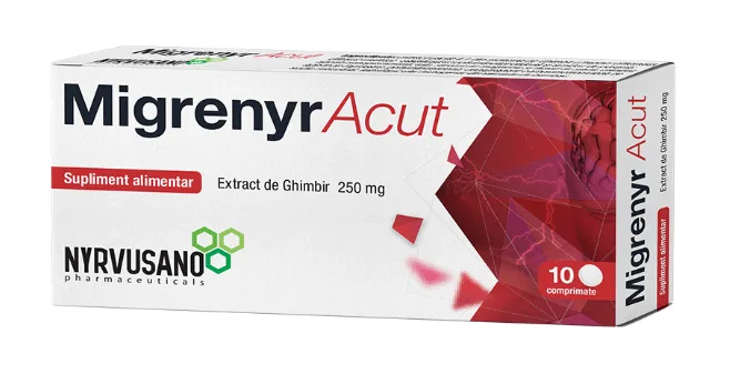 Migrenyr Acut 10 comprimate NYRVUSANO PHARMACEUTICALS — preț și oferte