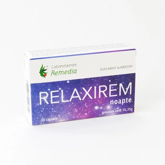 Relaxirem Noapte 30 capsule Laboratoarele Remedia — preț și oferte