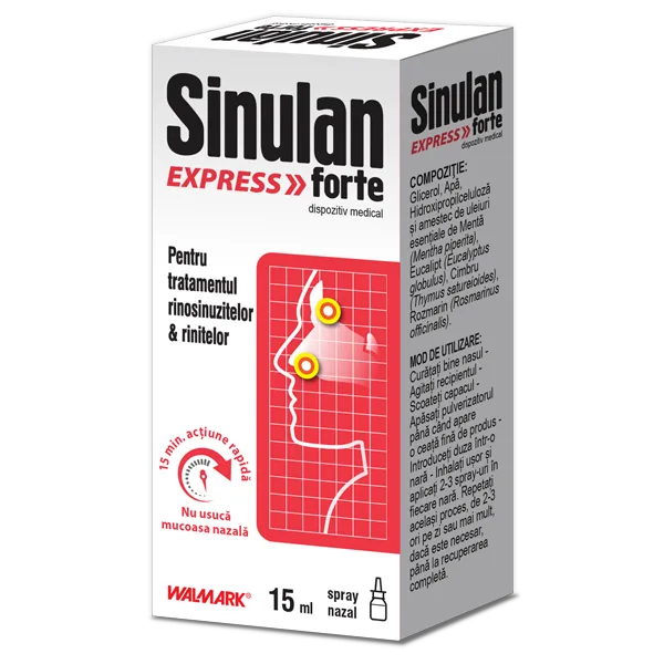 Sinulan Express Forte spray 15 ml WALMARK — preț și oferte