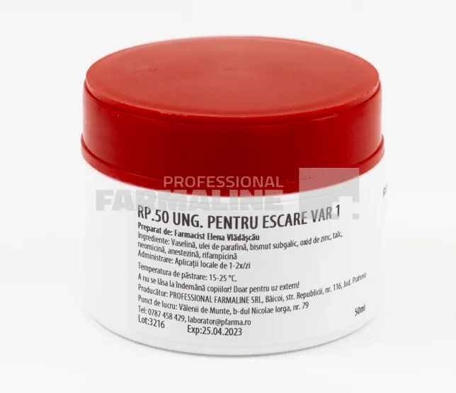 Unguent pentru escare varianta 1 50 ml Laborator Professional Farmaline — preț și oferte