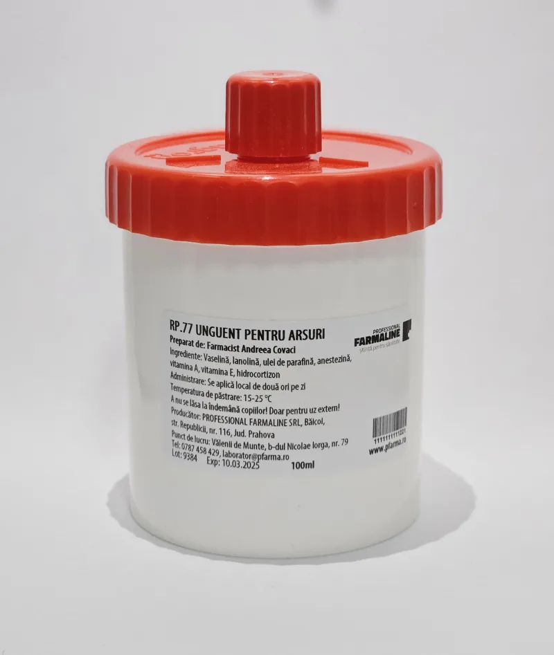 Unguent pentru arsuri 100 g Laborator Professional Farmaline — preț și oferte