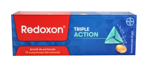 Redoxon Triple Action Vitamine si Zinc pentru sustinerea imunitatii 10 comprimate efervescente
