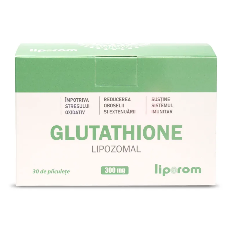 Glutathion Lipozomal, 300 mg, 30 plicuri, Liporom — preț și oferte