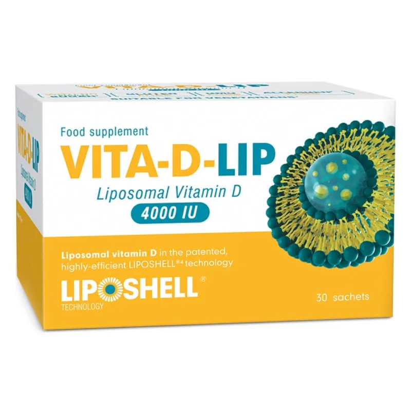 Vitamina D Lipozomala, 4000UI, 30 plicuri, Liposhell — preț și oferte