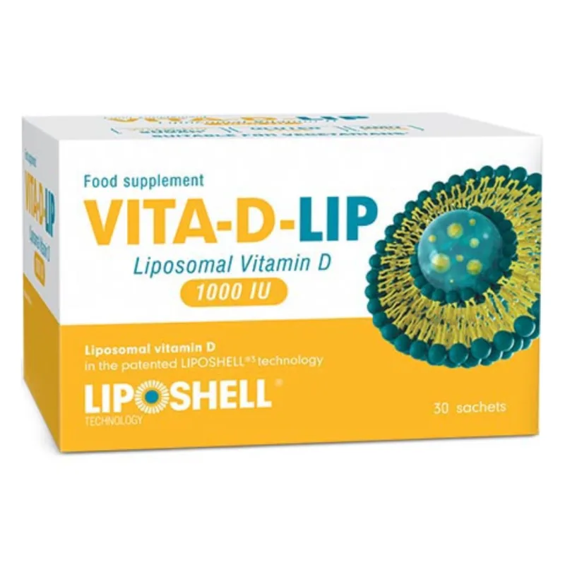 Vitamina D Lipozomala, 1000UI, 30 plicuri, Liposhell — preț și oferte
