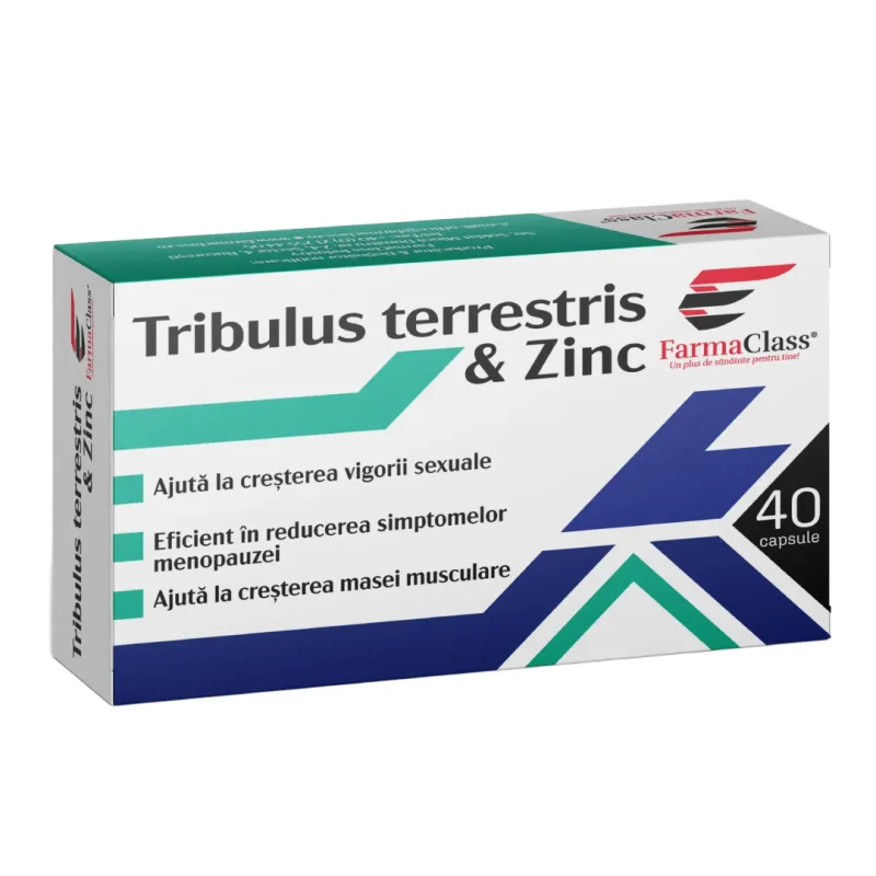 Tribulus Terrestris Zinc, 40 capsule, FarmaClass FARMA CLASS INDUSTRY — preț și oferte