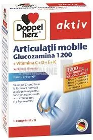 Doppelherz Aktiv ArticulaÈ›ii mobile Glucozamina 1200 Vit. C+D+E+K 30 comprimate — preț și oferte