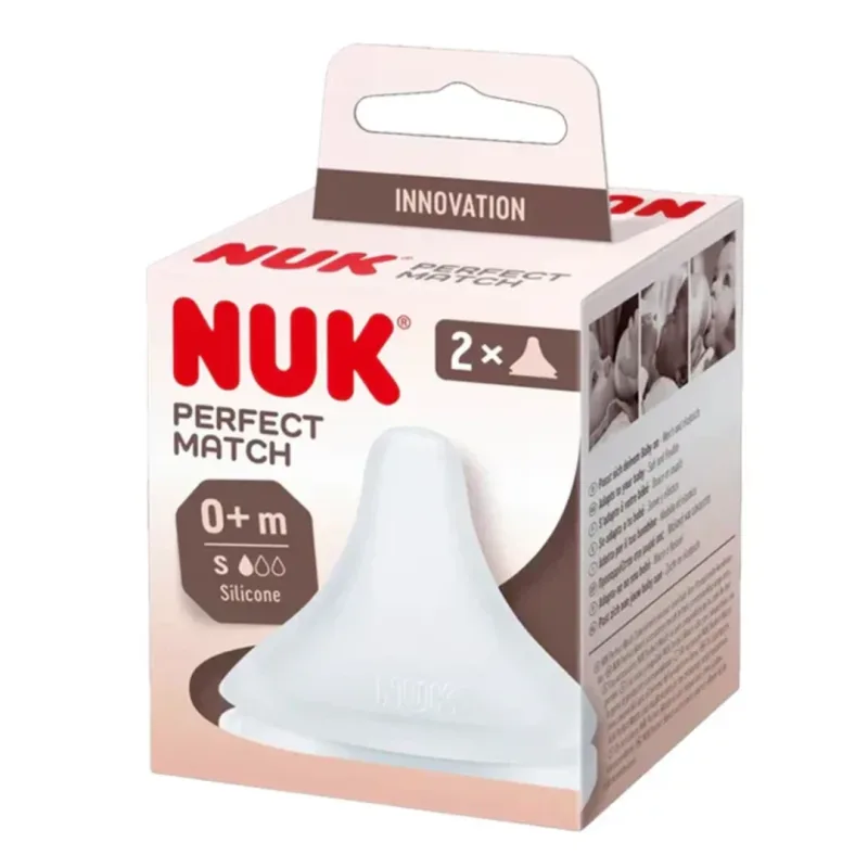 Tetină de silicon, mărimea S, 0+ luni, 2 bucati, Nuk — preț și oferte