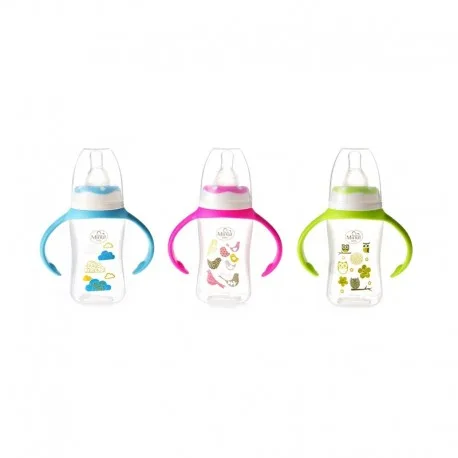 Minut Biberon plastic manere si tetina (MIN2019002) 125 ml — preț și oferte
