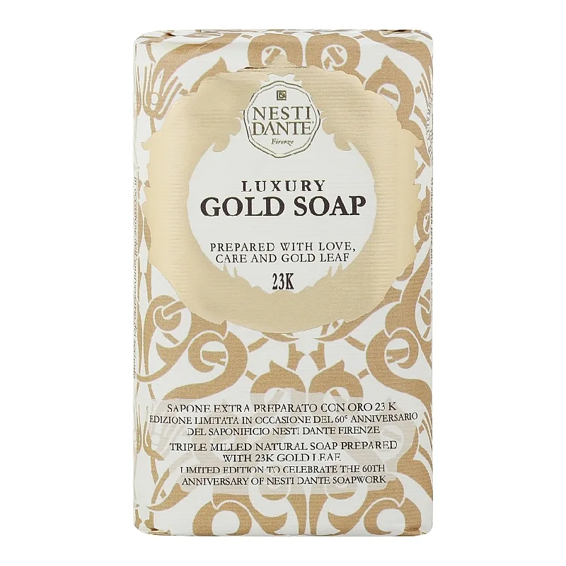 Sapun vegetal Luxury Gold cu frunza de aur, 250 g NESTI DANTE ITALIA — preț și oferte