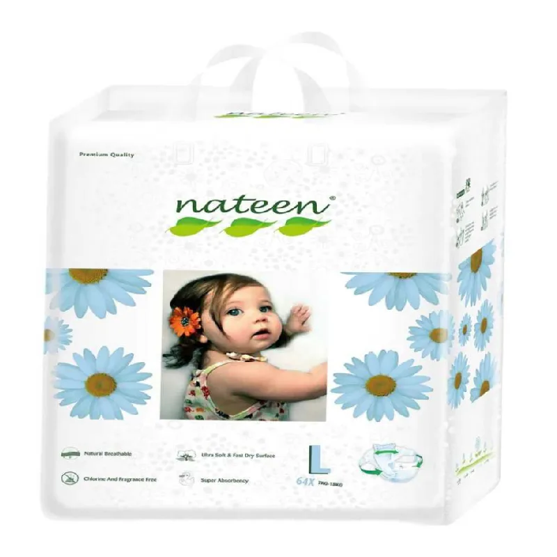 Scutece hipoalergenice Flex&Fit Premium, L, Nr. 4, 7-18 kg, 64 bucati, Nateen — preț și oferte