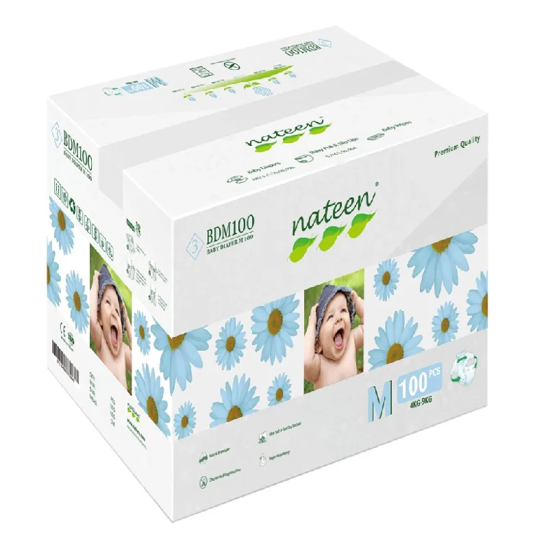 Scutece hipoalergenice Flex&Fit Premium, M, Nr.3, 6-10kg, 100 bucati, Nateen — preț și oferte