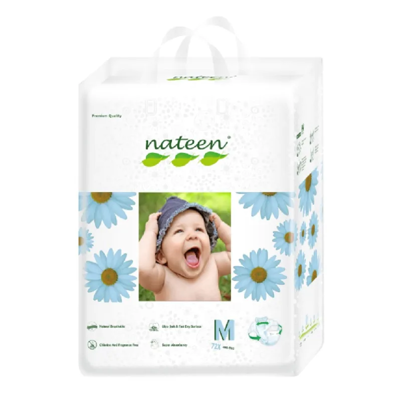 Scutece hipoalergenice Flex&Fit Premium, M, Nr.3, 6-10kg, 72 bucati, Nateen — preț și oferte