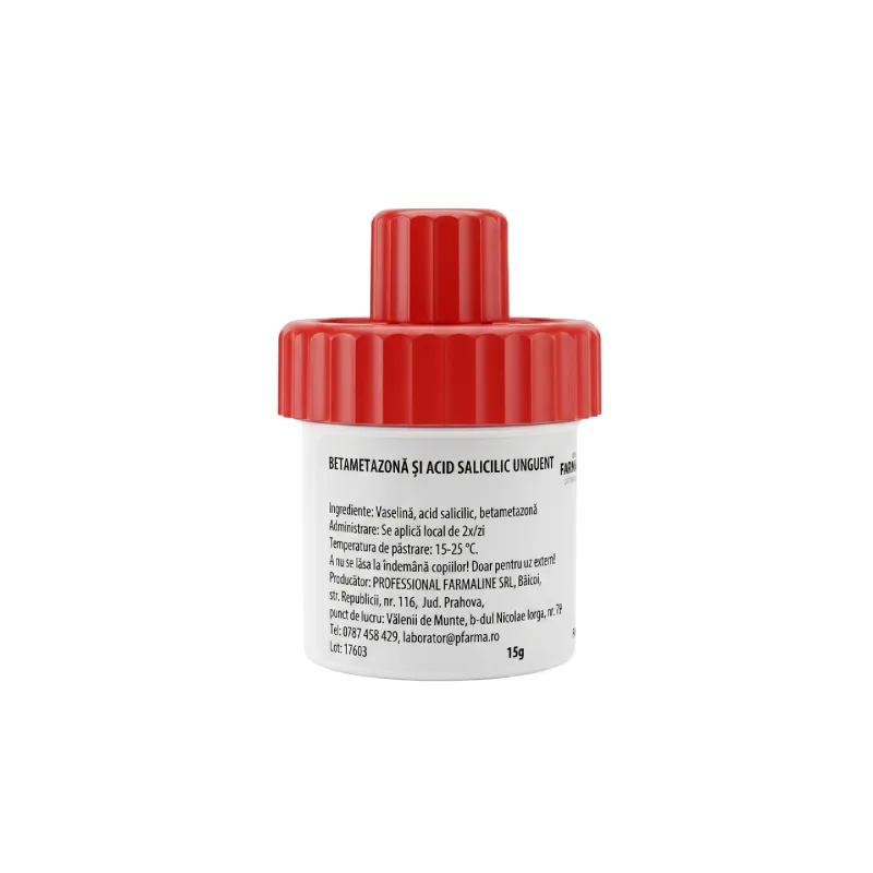 Betametazona si Acid salicilic unguent 15 g Laborator Professional Farmaline — preț și oferte