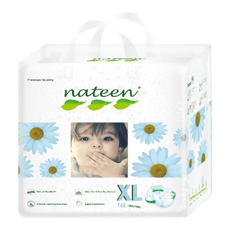 Scutece hipoalergenice Flex&Fit Premium, XL, Nr.5, 10-20kg, 14 bucati, Nateen — preț și oferte