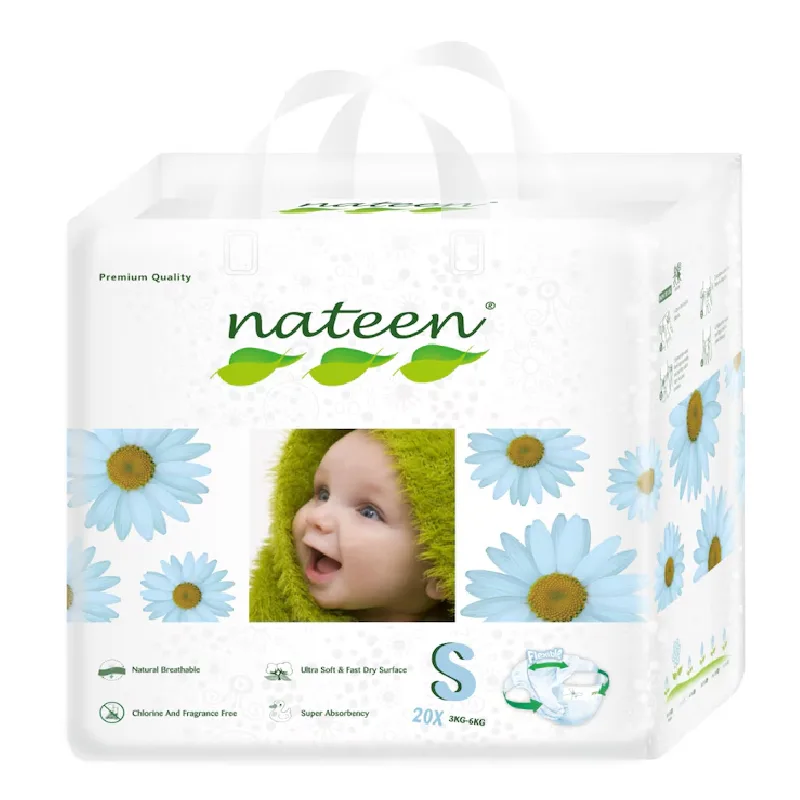 Scutece hipoalergenice Flex&Fit Premium, S, Nr.2, 10-20kg, 20 bucati, Nateen — preț și oferte