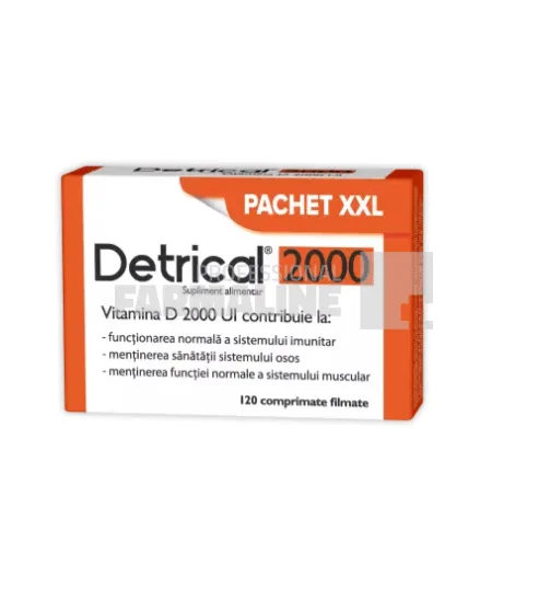 Detrical D3 2000 IU 120 comprimate filmate ZDROVIT — preț și oferte