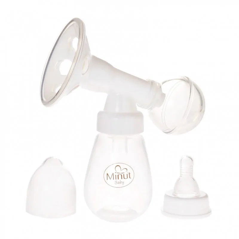 Minut Baby Pompa Manuala san cu biberon 125ml si tetina (MIN 2019008) — preț și oferte