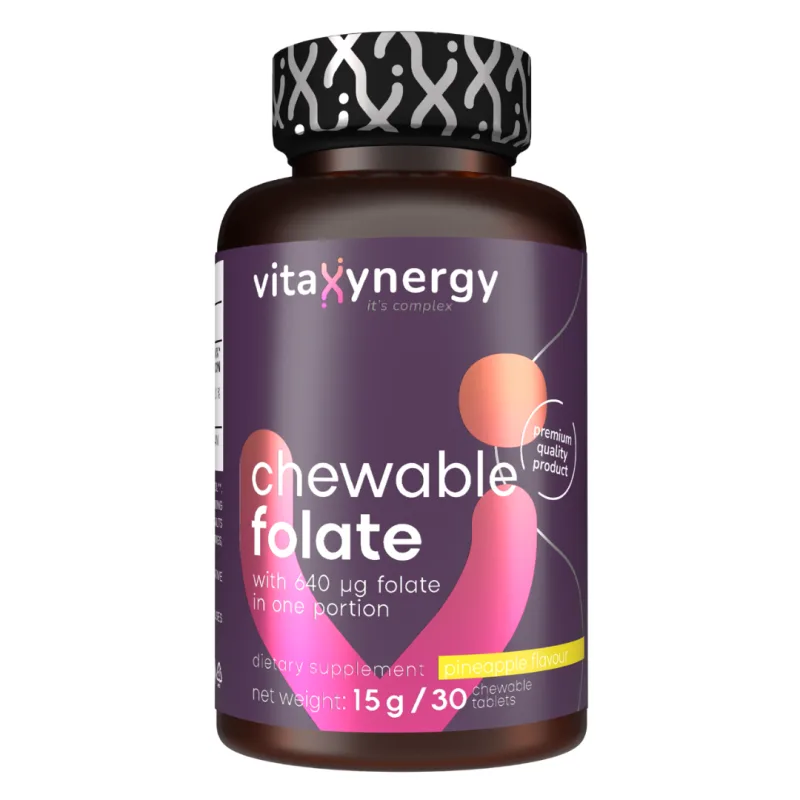 Acid folic, 30 tablete masticabile, Vitaxynergy VITAXYENERGY — preț și oferte