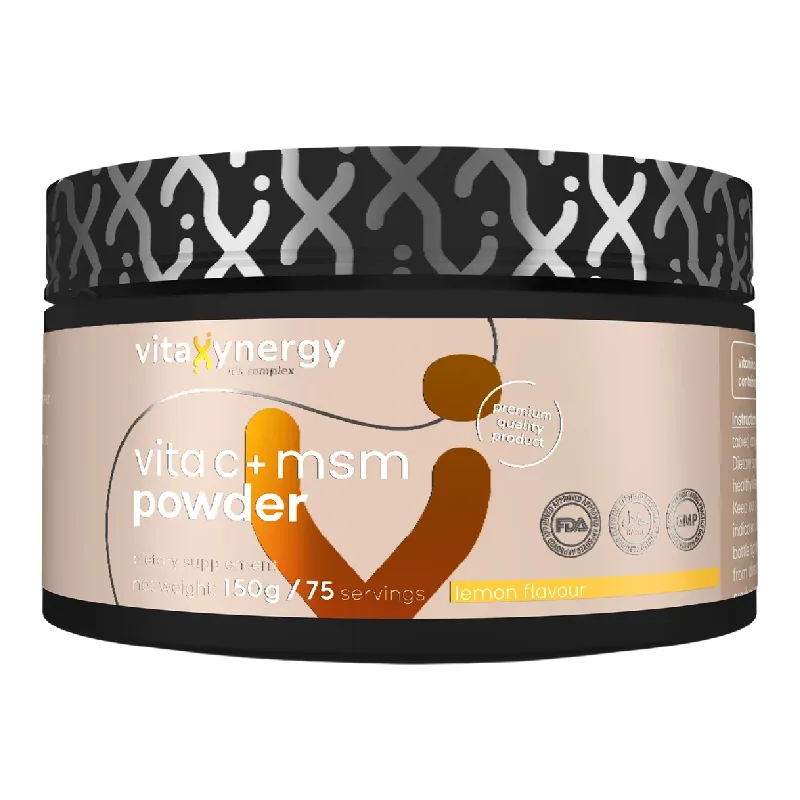 Vitamina C + MSM pudra cu aroma de lamaie, 150g, Vitaxynergy VITAXYENERGY — preț și oferte