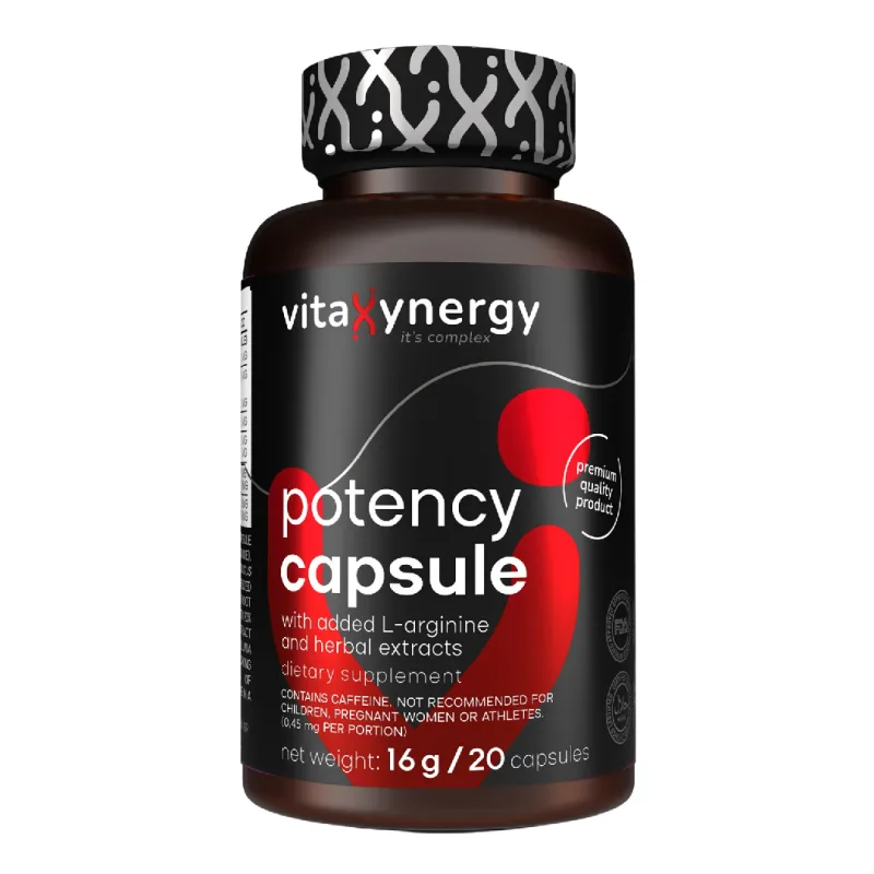 Vitamine pentru stimularea potentei, 20 capsule, Vitaxynergy VITAXYENERGY — preț și oferte