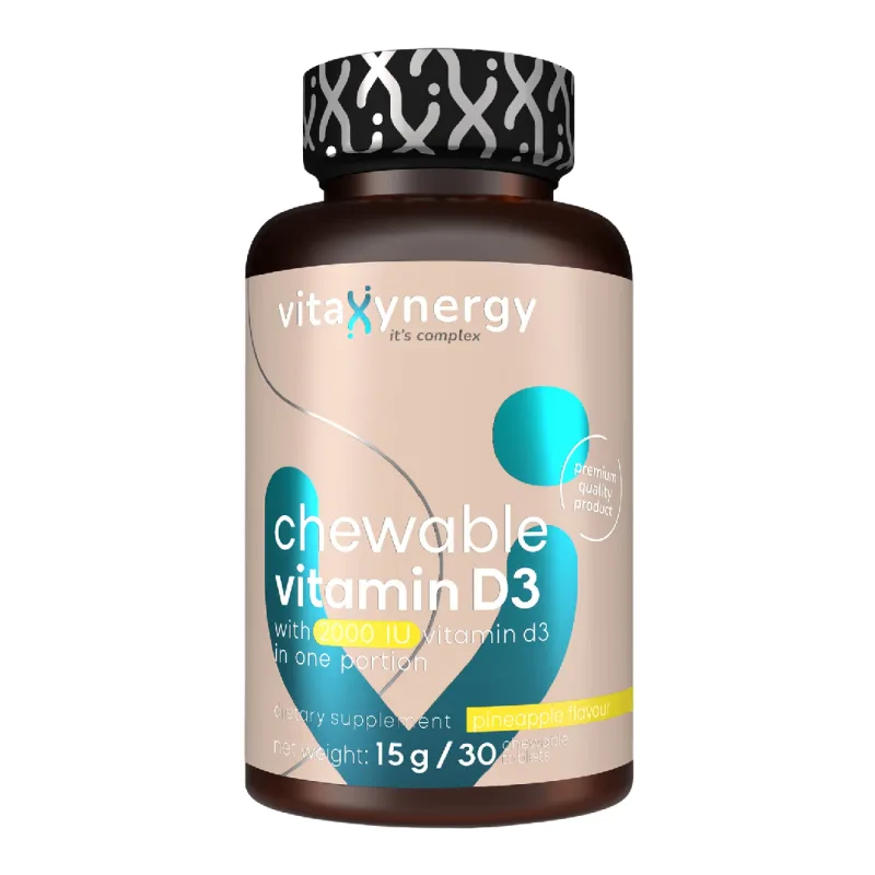 Vitamina D3 2000 UI masticabila, 30 tablete, Vitaxynergy VITAXYENERGY — preț și oferte