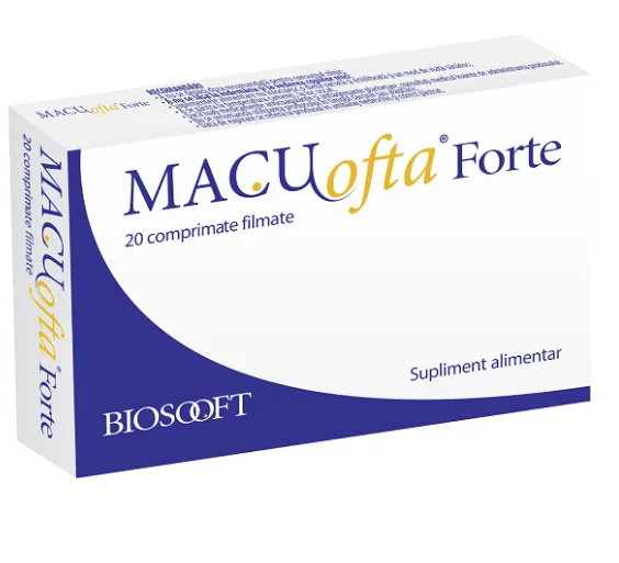 Macuofta Forte 20 comprimate filmate BIOSOOFT — preț și oferte