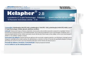 Kelapher 2.B Crema tratament cu Nano Lactoferina 3 ml 10 flacoane
