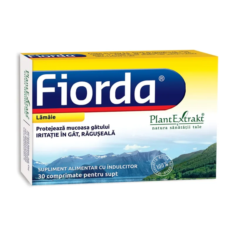 Fiorda cu aroma de lamaie 30 comprimate Carpatica Plant Extract — preț și oferte