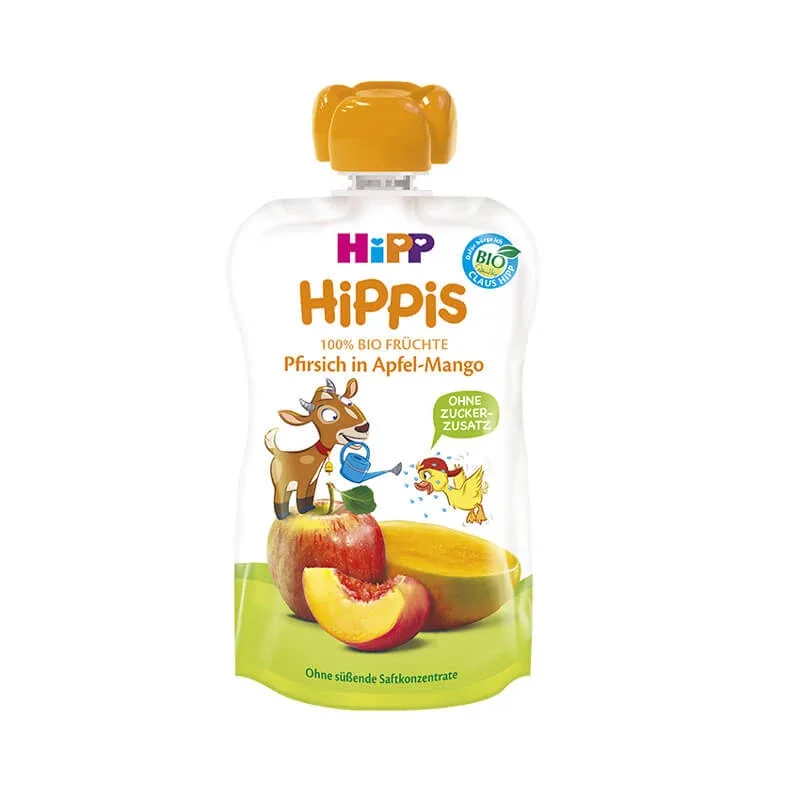 Piure din mar, mango si piersica HiPPiS, +12 luni, 100 g, Hipp — preț și oferte