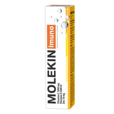 Zdrovit Molekin Imuno Vitamina C 1000 mg + Vitamina D 2000 U.I + Zinc 10 mg 20 comprimate efervescente — preț și oferte