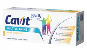 Cavit Adulti Multivitamine cu aroma de vanilie 20 tablete