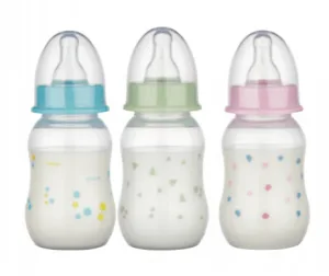 Baby Nova 46010 Biberon cu gat standard tetina S 120 ml