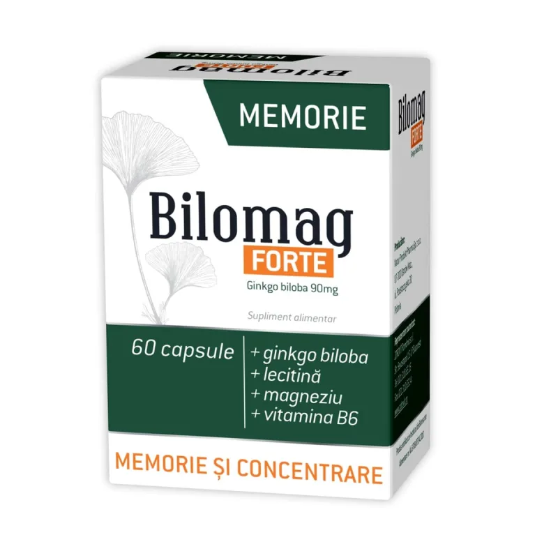 Bilomag Forte Memorie 90 mg 60 capsule ZDROVIT — preț și oferte