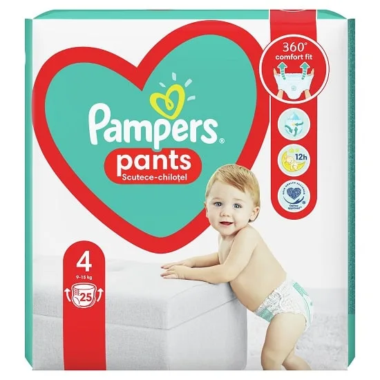 Pampers Pants Scutece nr.4 9-15 kg 25 bucati — preț și oferte