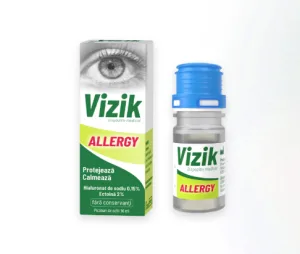 Zdrovit Vizik Allergy Picaturi pentru ochi - protejeaza si calmeaza 10 ml