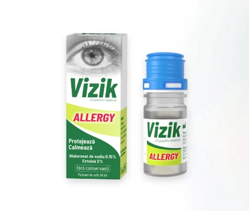 Zdrovit Vizik Allergy Picaturi pentru ochi - protejeaza si calmeaza 10 ml — preț și oferte