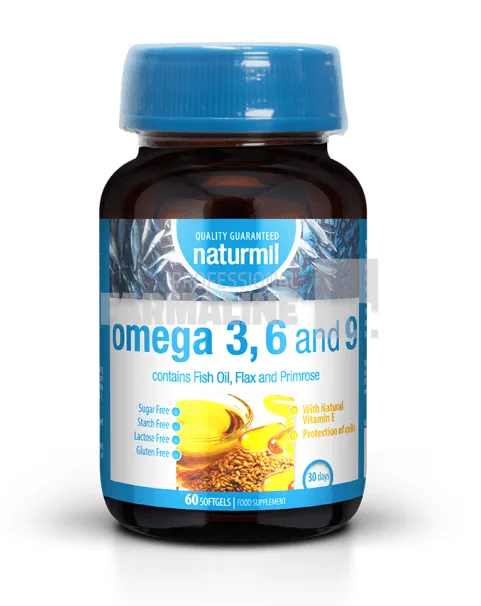 Naturmil Omega 3 - 6 - 9 60 capsule gelatinoase moi — preț și oferte